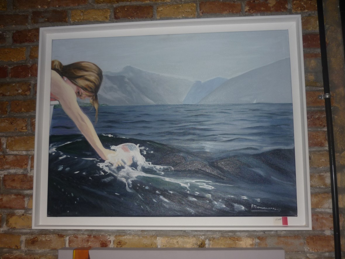 Cuadro de Pepita Manzanares de un Fiordo noruego