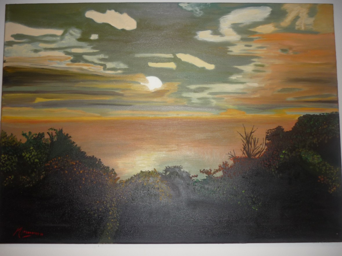 Cuadro de Pepita Manzanares de Puesta de Sol